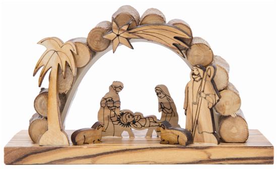 Mini Crib natural wood