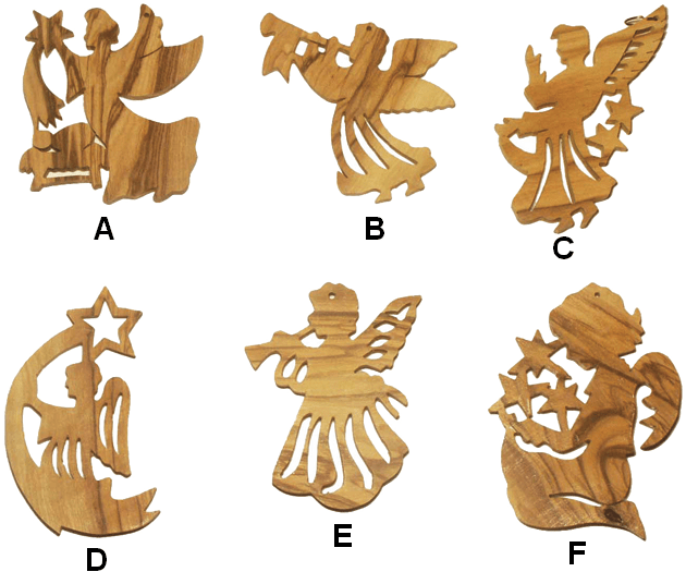 CHRISTMAS ORNAMENT A - F 7 cm