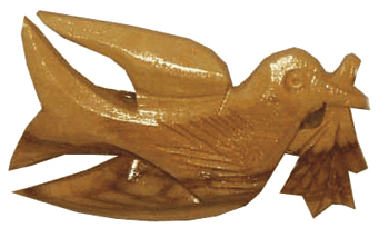 Dove Broach 4 cm