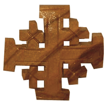 Jerusalem Cross Broach 3 cm