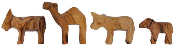 Animals Set (4 pcs) Height: 2.50 - 5.00 CM