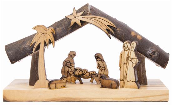 Mini Crib natural wood