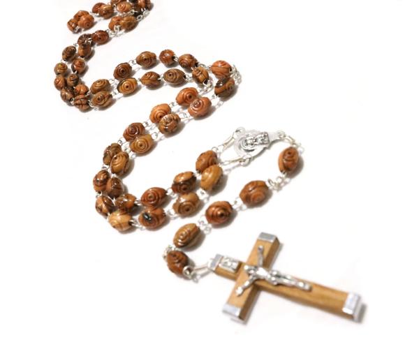 Rosary Oval Carved (ABH) 50 cm