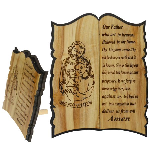 Our Father Prayer on Olivewood