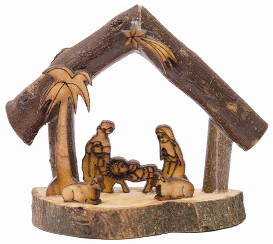 Mini Crib natural wood