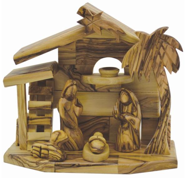 Crib with Holy Family 19 wide