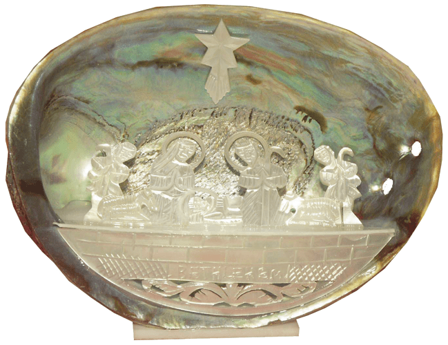 Crib Mother Of Pearl 13 x 9 cm