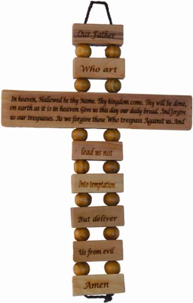 Driver our father cross available in many languages 13.5cm