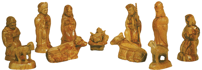 Nativity Set 12 Pcs (Far Small) 13 cm