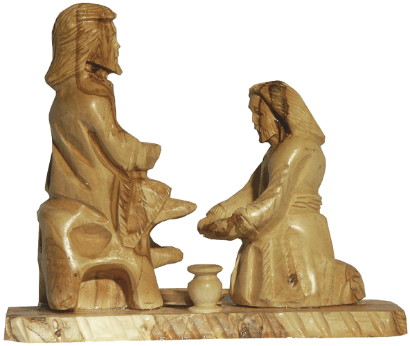 Peter Washing Jesus Legs 14 cm