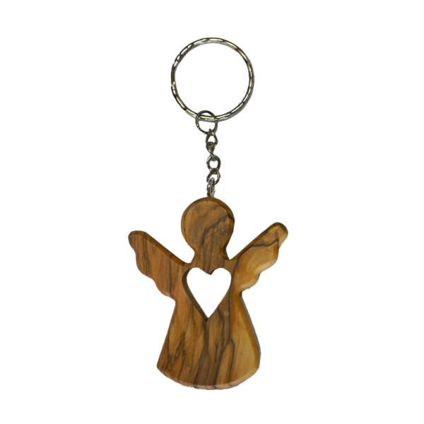 Key chain angle with heart