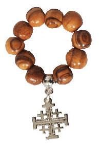 Finger Rosary with Jerusalem Cross